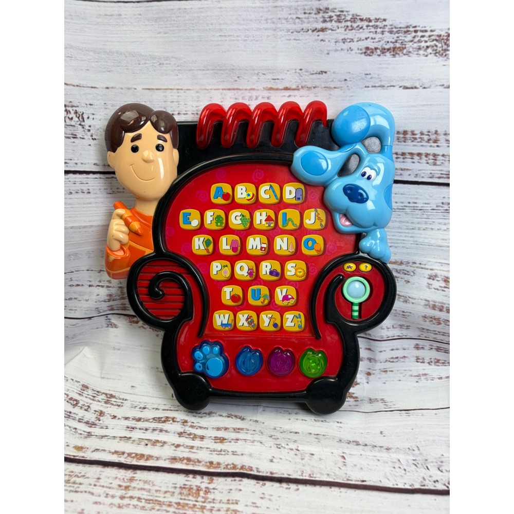 Blues Clues ABC Learning Toy Joe Thinking Chair Red Blue Nickelodeon 2001 Works